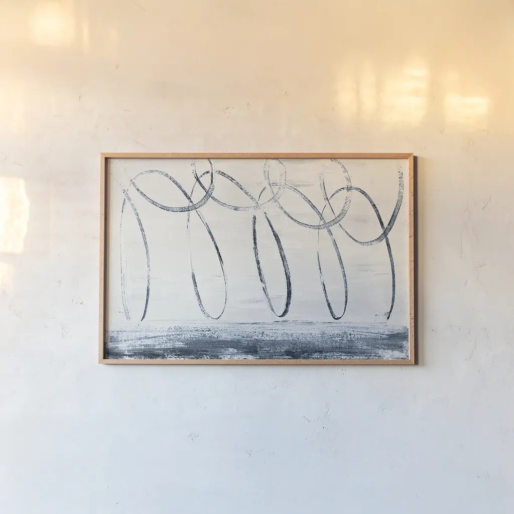 City Beach Crop by Piper Rhue. shown as a paper print in a natural frame. Available as a archival giclee rolled canvas, fine art paper, or poster print. SKU 30612i.