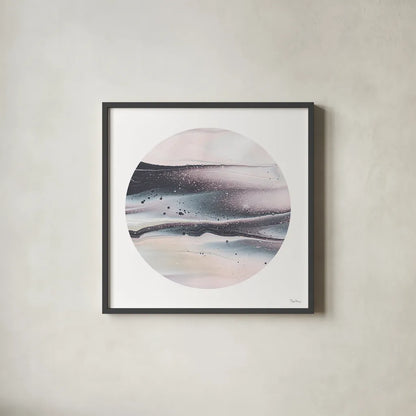 Dark Matter I by Piper Rhue. Shown in a sleek black glass frame for a contemporary gallery look. Available as an archival giclee rolled canvas, fine art paper, or poster print. SKU 30500a.
