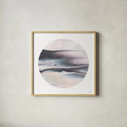 Dark Matter I by Piper Rhue. Shown in a natural wood glass frame for a timeless modern aesthetic. Available as an archival giclee rolled canvas, fine art paper, or poster print. SKU 30500a.