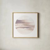 Dark Matter I Blush by Piper Rhue. Shown in a natural wood glass frame for a timeless modern aesthetic. Available as an archival giclee rolled canvas, fine art paper, or poster print. SKU 82324a.