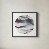 Dark Matter II by Piper Rhue. Shown in a sleek black glass frame for a contemporary gallery look. Available as an archival giclee rolled canvas, fine art paper, or poster print. SKU 30501a.