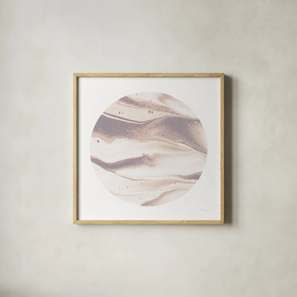 Dark Matter II Blush by Piper Rhue. Shown in a natural wood glass frame for a timeless modern aesthetic. Available as an archival giclee rolled canvas, fine art paper, or poster print. SKU 82325a.