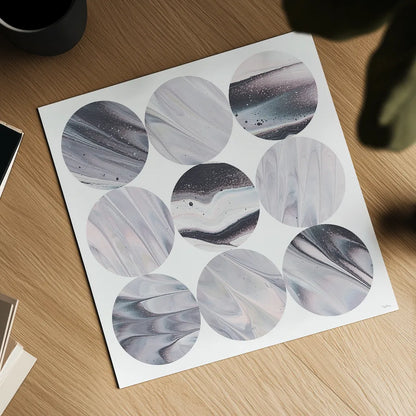 Dark Matter III by Piper Rhue. Shown as a detailed flat fine art print, highlighting archival giclee quality. Available as an archival giclee rolled canvas, fine art paper, or poster print. SKU 30502a.