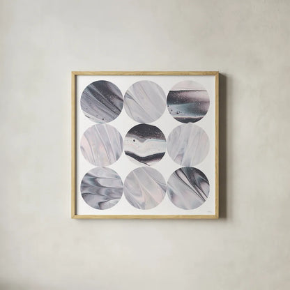 Dark Matter III by Piper Rhue. Shown in a natural wood glass frame for a timeless modern aesthetic. Available as an archival giclee rolled canvas, fine art paper, or poster print. SKU 30502a.
