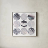 Dark Matter III by Piper Rhue. Shown in a crisp white glass frame for a clean and minimalist style. Available as an archival giclee rolled canvas, fine art paper, or poster print. SKU 30502a.