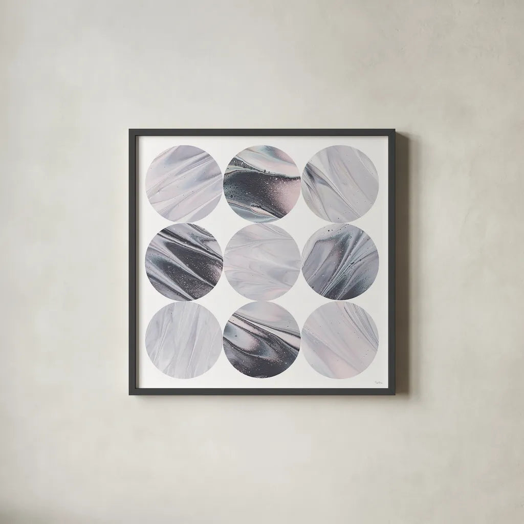 Dark Matter IV by Piper Rhue. Shown in a sleek black glass frame for a contemporary gallery look. Available as an archival giclee rolled canvas, fine art paper, or poster print. SKU 30503a.