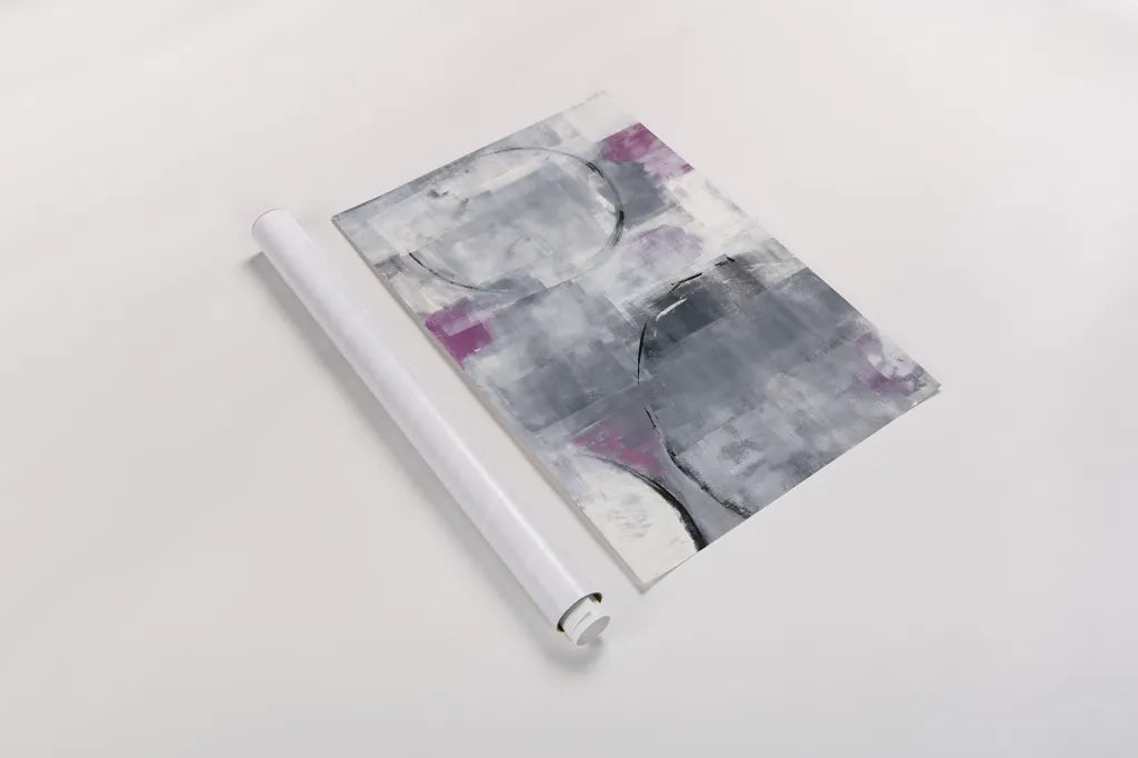 Foggy City by Piper Rhue. shown as a rolled paper print. Available as archival giclee rolled canvas, fine art paper, or poster print. SKU 35302h.