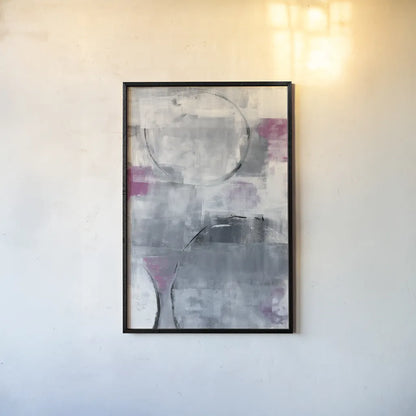 Foggy City by Piper Rhue. shown as a paper print in a black flame. Available as a archival giclee rolled canvas, fine art paper, or poster print. SKU 35302h.