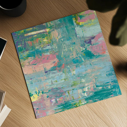 Islands Abstract I by Piper Rhue. Shown as a detailed flat fine art print, highlighting archival giclee quality. Available as an archival giclee rolled canvas, fine art paper, or poster print. SKU 52192a.