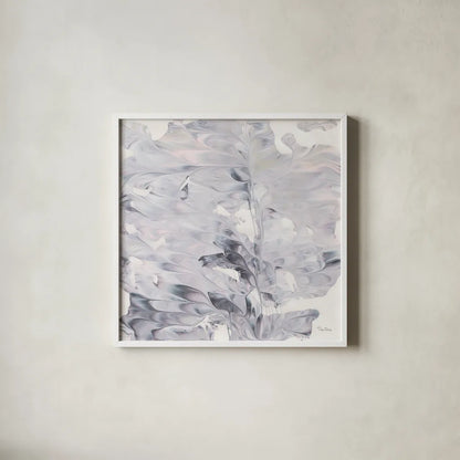 Marbling I by Piper Rhue. Shown in a crisp white glass frame for a clean and minimalist style. Available as an archival giclee rolled canvas, fine art paper, or poster print. SKU 29996a.