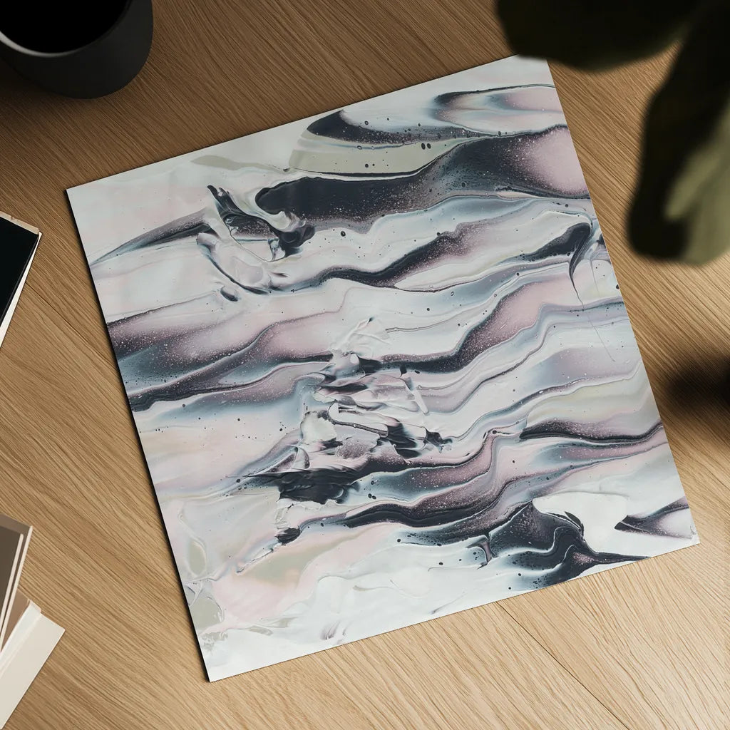 Marbling V Crop by Piper Rhue. Shown as a detailed flat fine art print, highlighting archival giclee quality. Available as an archival giclee rolled canvas, fine art paper, or poster print. SKU 30000a.