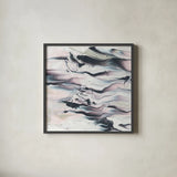 Marbling V Crop by Piper Rhue. Shown in a sleek black glass frame for a contemporary gallery look. Available as an archival giclee rolled canvas, fine art paper, or poster print. SKU 30000a.
