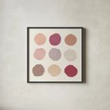 Mesa Designs V by Piper Rhue. Shown in a sleek black glass frame for a contemporary gallery look. Available as an archival giclee rolled canvas, fine art paper, or poster print. SKU 43243a.