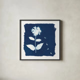 Nature By The Lake - Flowers II by Piper Rhue. Shown in a sleek black glass frame for a contemporary gallery look. Available as an archival giclee rolled canvas, fine art paper, or poster print. SKU 50090a.
