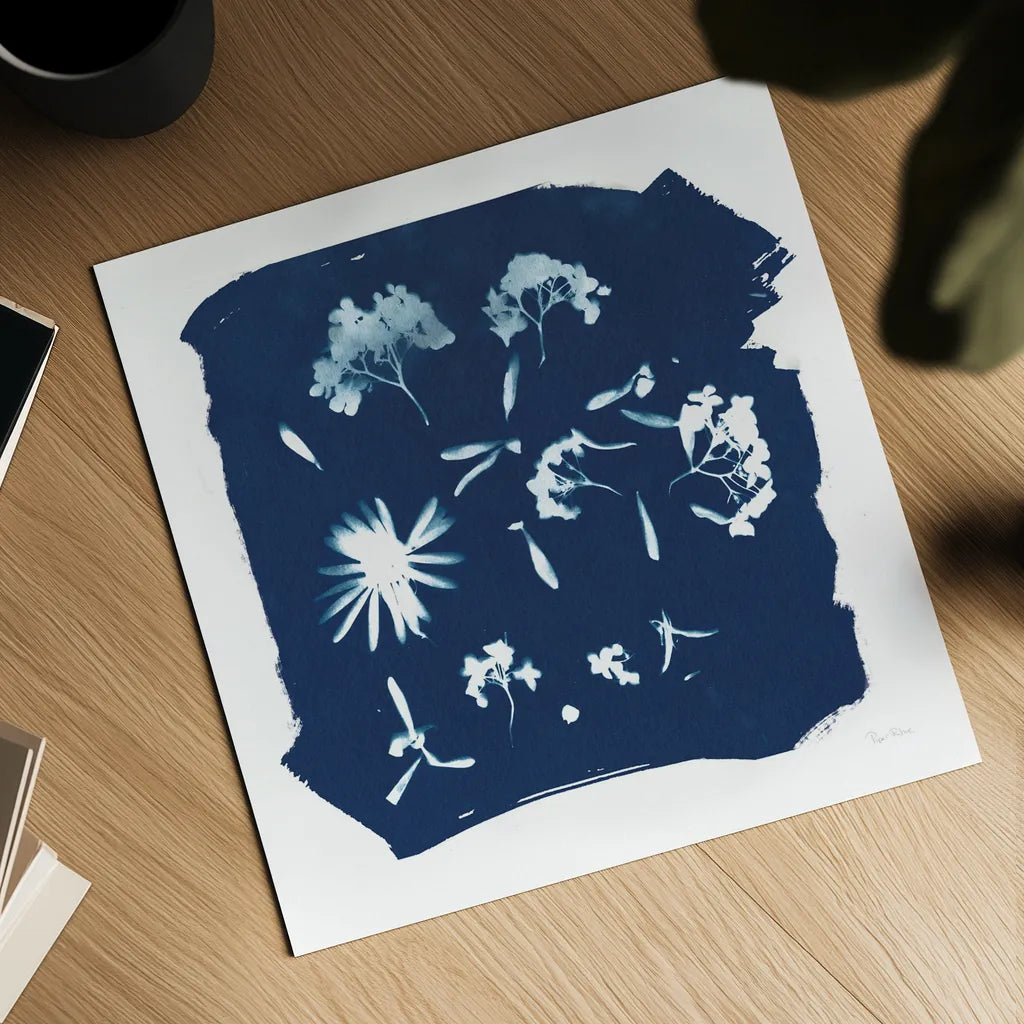 Nature By The Lake - Flowers IV by Piper Rhue. Shown as a detailed flat fine art print, highlighting archival giclee quality. Available as an archival giclee rolled canvas, fine art paper, or poster print. SKU 50092a.