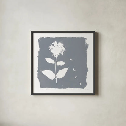 Nature by the Lake Flowers II Neutral by Piper Rhue. Shown in a sleek black glass frame for a contemporary gallery look. Available as an archival giclee rolled canvas, fine art paper, or poster print. SKU 71830a.