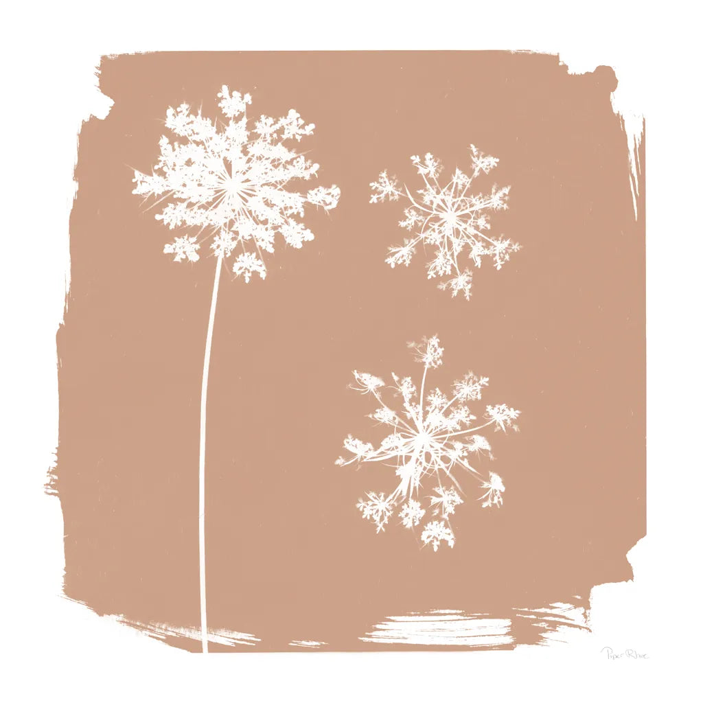 Nature by the Lake Flowers III Neutral by Piper Rhue. SKU 71831a. Archival Giclee Fine art print for wall decor.