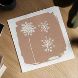 Nature by the Lake Flowers III Neutral by Piper Rhue. Shown as a detailed flat fine art print, highlighting archival giclee quality. Available as an archival giclee rolled canvas, fine art paper, or poster print. SKU 71831a.
