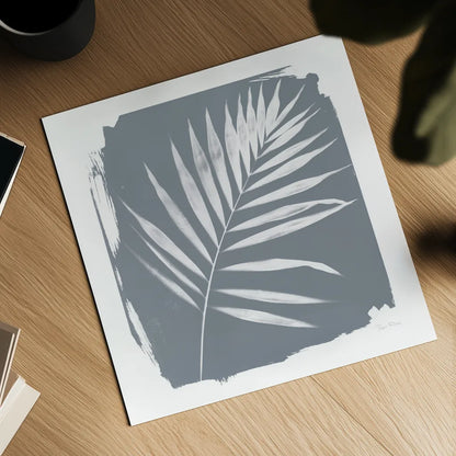 Nature by the Lake Frond II Sq Natural by Piper Rhue. Shown as a detailed flat fine art print, highlighting archival giclee quality. Available as an archival giclee rolled canvas, fine art paper, or poster print. SKU 71824a.