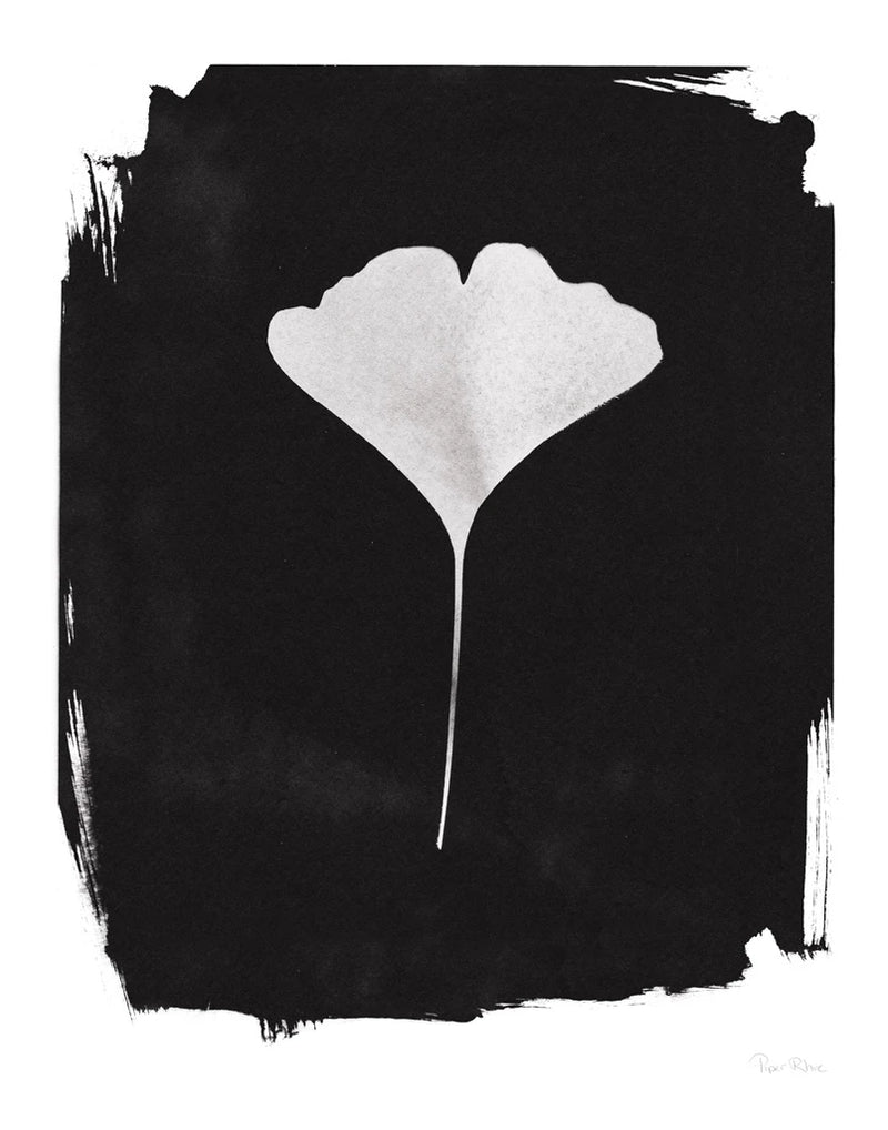 Nature by the Lake Gingko I Black by Piper Rhue
