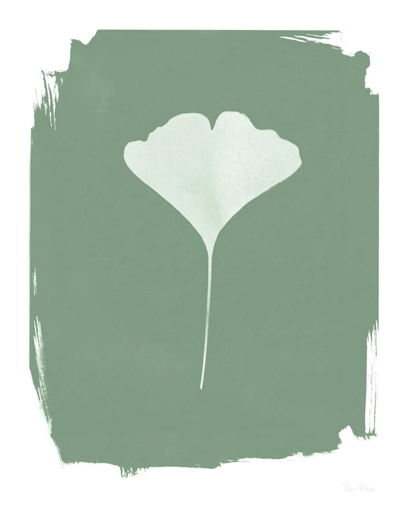 Nature by the Lake Gingko I Green by Piper Rhue