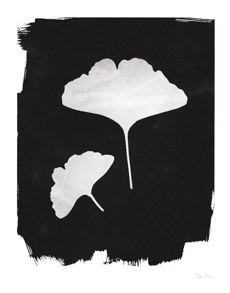 Nature by the Lake Gingko II Black by Piper Rhue