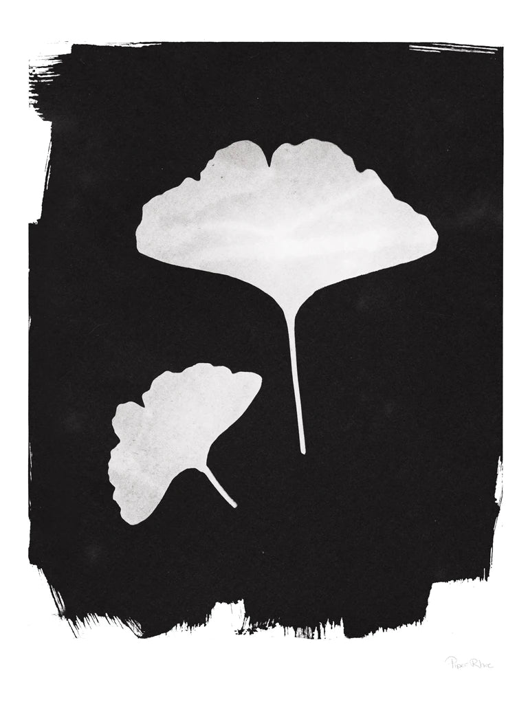 Nature by the Lake Gingko II Black by Piper Rhue