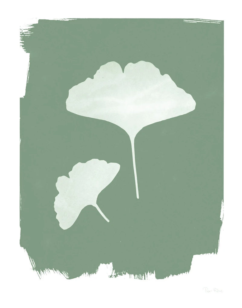 Nature by the Lake Gingko II Green by Piper Rhue