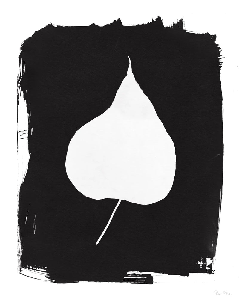 Nature by the Lake Leaves III Black by Piper Rhue