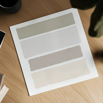 Painted Weaving I Neutral on White Sq by Piper Rhue. Shown as a detailed flat fine art print, highlighting archival giclee quality. Available as an archival giclee rolled canvas, fine art paper, or poster print. SKU 42926a.