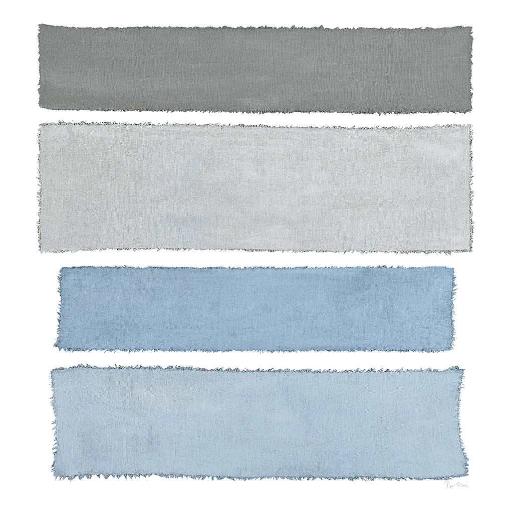 Painted Weaving I on White Sq by Piper Rhue. SKU 32579a. Archival Giclee Fine art print for wall decor.