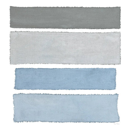 Painted Weaving I on White Sq by Piper Rhue. SKU 32579a. Archival Giclee Fine art print for wall decor.