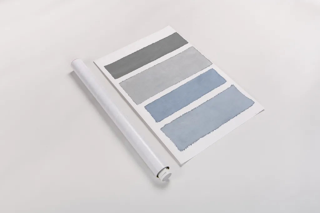 Painted Weaving I on White v2 by Piper Rhue. shown as a rolled paper print. Available as archival giclee rolled canvas, fine art paper, or poster print. SKU 45439h.