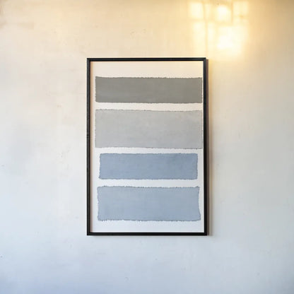 Painted Weaving I on White v2 by Piper Rhue. shown as a paper print in a black flame. Available as a archival giclee rolled canvas, fine art paper, or poster print. SKU 45439h.