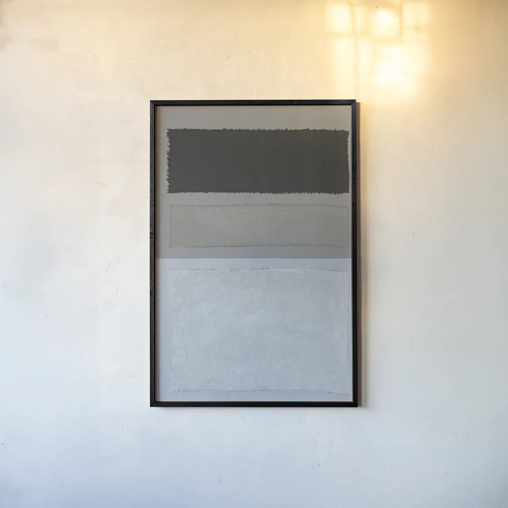 Painted Weaving II FB by Piper Rhue. shown as a paper print in a black flame. Available as a archival giclee rolled canvas, fine art paper, or poster print. SKU 30729h.