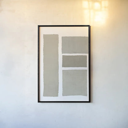 Painted Weaving III on White v2 by Piper Rhue. shown as a paper print in a black flame. Available as a archival giclee rolled canvas, fine art paper, or poster print. SKU 45440h.