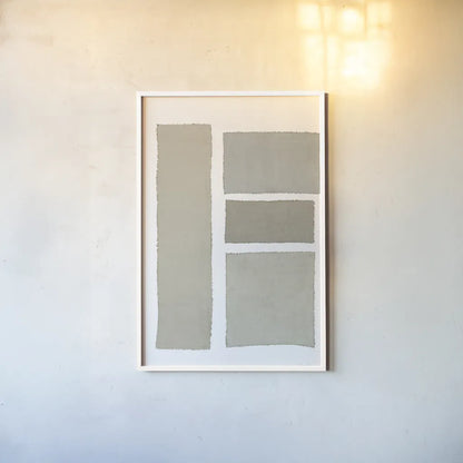 Painted Weaving III on White v2 by Piper Rhue. shown as a paper print in a white frame. Available as a archival giclee rolled canvas, fine art paper, or poster print. SKU 45440h.