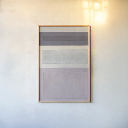 Painted Weaving IV FB by Piper Rhue. shown as a paper print in a natural frame. Available as a archival giclee rolled canvas, fine art paper, or poster print. SKU 30731h.