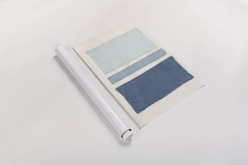 Painted Weaving V Crop by Piper Rhue. shown as a rolled paper print. Available as archival giclee rolled canvas, fine art paper, or poster print. SKU 30614h.