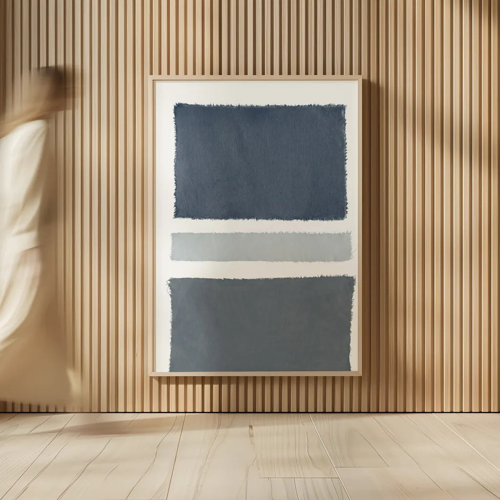 Painted Weaving V Gray by Piper Rhue. shown as over sized large wall art. Available as an archival giclee rolled canvas, fine art paper, or poster print. SKU 66595h.