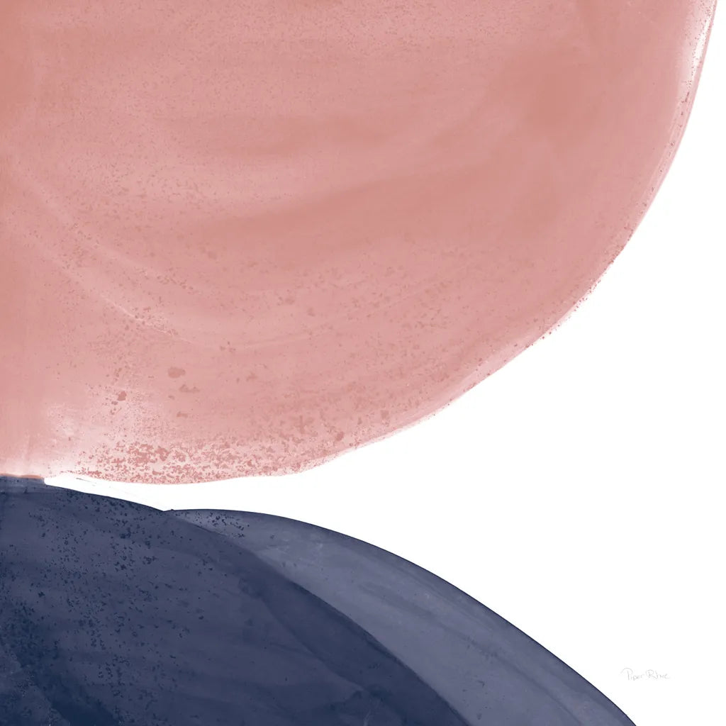 Pools of Navy Pink II by Piper Rhue. SKU 67887a. Archival Giclee Fine art print for wall decor.