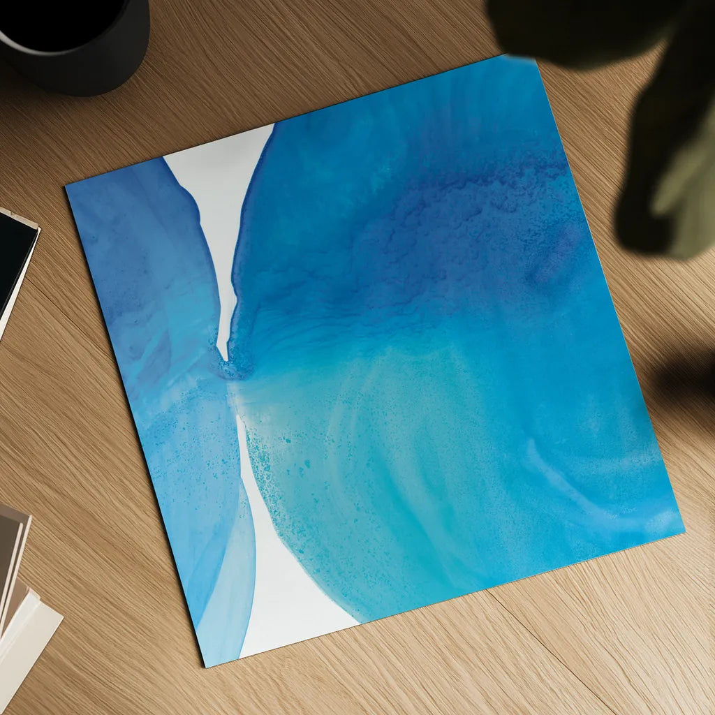 Pools of Turquoise I by Piper Rhue. Shown as a detailed flat fine art print, highlighting archival giclee quality. Available as an archival giclee rolled canvas, fine art paper, or poster print. SKU 34929a.