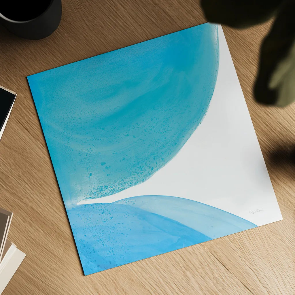 Pools of Turquoise II by Piper Rhue. Shown as a detailed flat fine art print, highlighting archival giclee quality. Available as an archival giclee rolled canvas, fine art paper, or poster print. SKU 34930a.