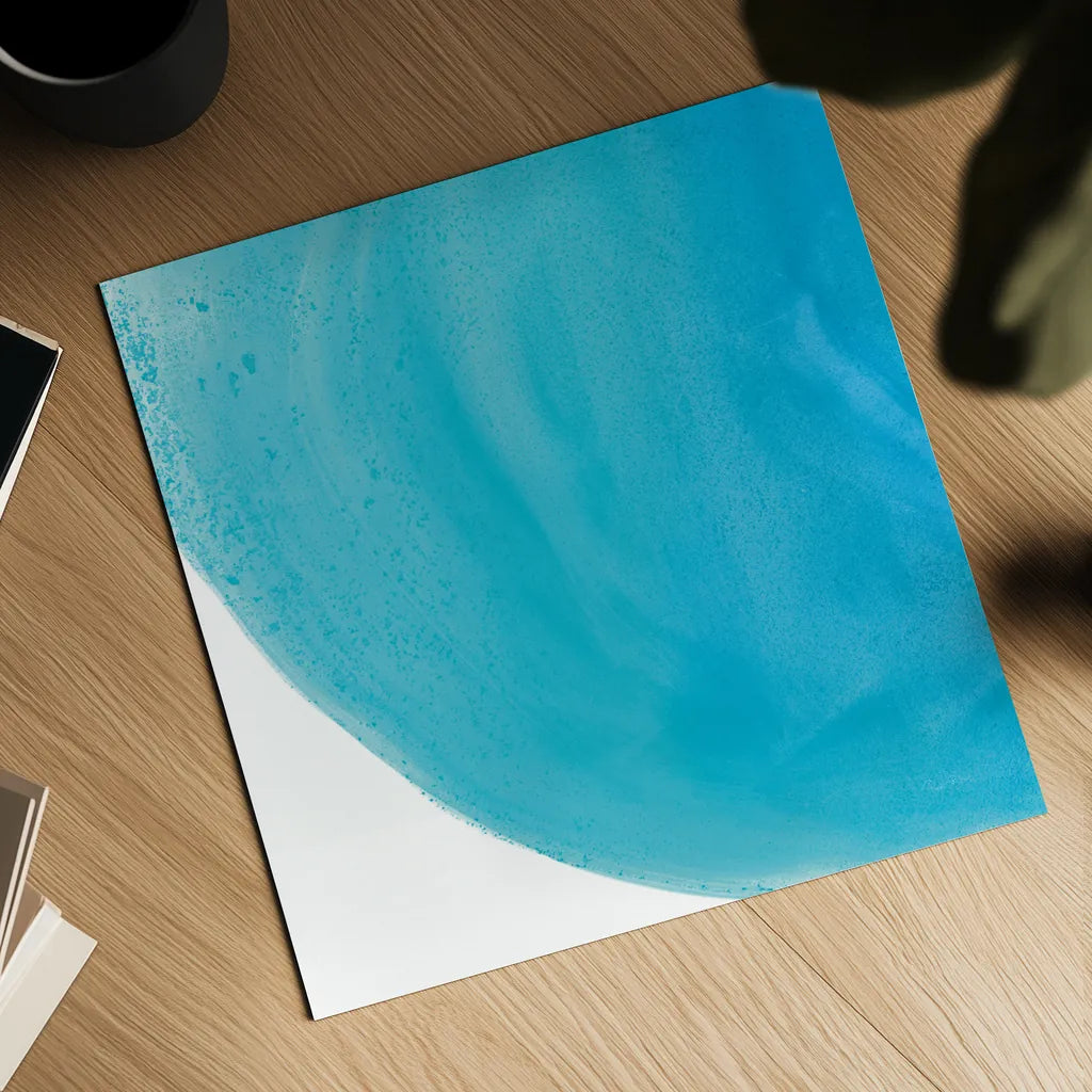 Pools of Turquoise IV by Piper Rhue. Shown as a detailed flat fine art print, highlighting archival giclee quality. Available as an archival giclee rolled canvas, fine art paper, or poster print. SKU 34932a.