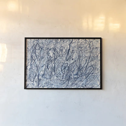 Shore Blues by Piper Rhue. shown as a paper print in a black flame. Available as a archival giclee rolled canvas, fine art paper, or poster print. SKU 30301i.