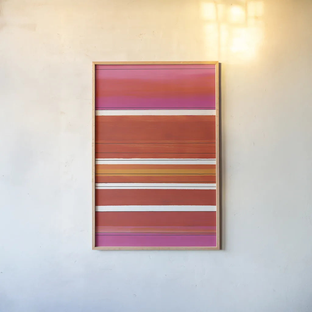 Some Like it Hot by Piper Rhue. shown as a paper print in a natural frame. Available as a archival giclee rolled canvas, fine art paper, or poster print. SKU 46776h.