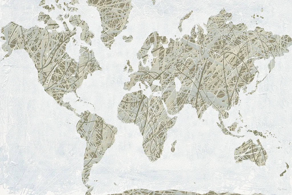 Spinning World by Piper Rhue. SKU 30567i. Archival Giclee Fine art print for wall decor.