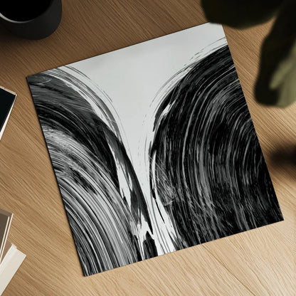 Swirl I BW by Piper Rhue. Shown as a detailed flat fine art print, highlighting archival giclee quality. Available as an archival giclee rolled canvas, fine art paper, or poster print. SKU 86081a.