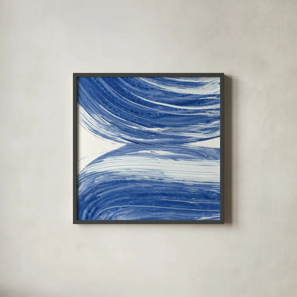 Swirl II by Piper Rhue. Shown in a sleek black glass frame for a contemporary gallery look. Available as an archival giclee rolled canvas, fine art paper, or poster print. SKU 32793a.
