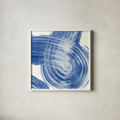 Swirl IV by Piper Rhue. Shown in a crisp white glass frame for a clean and minimalist style. Available as an archival giclee rolled canvas, fine art paper, or poster print. SKU 34505a.